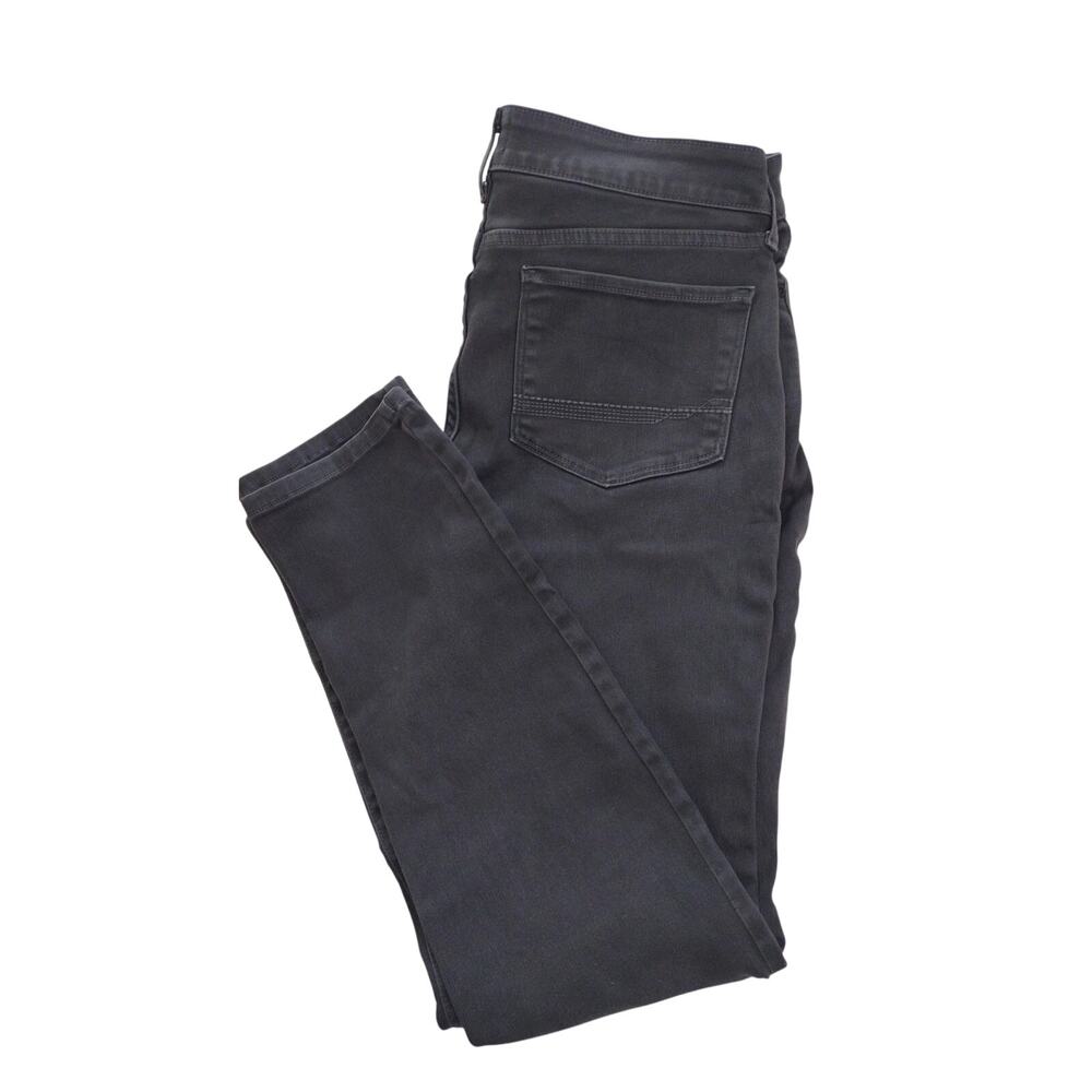 NYDJ Jeans Womens 12 Gray Alina Legging Skinny Stretch Denim Made in USA Zip Fly